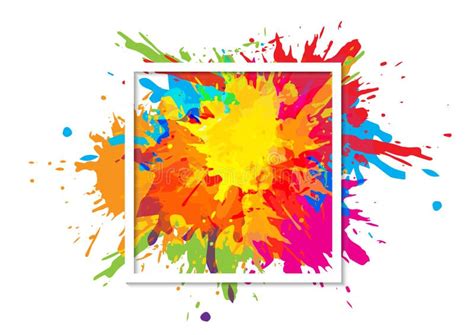 Abstract Splatter Art Paint Texture Background Design. Illustration ...