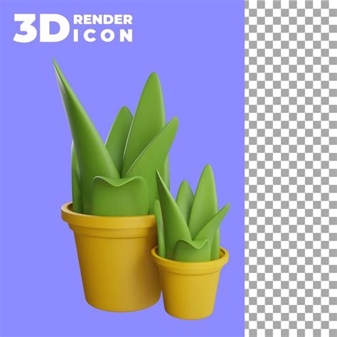 Premium Psd Decorative Plants D Icon