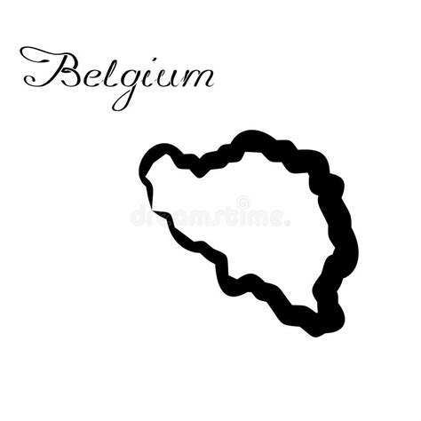 The Belgium Map Stock Vector Illustration Of Sociology