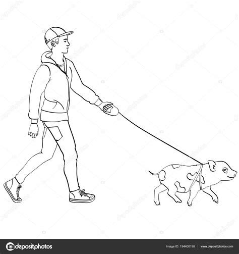 Dibujo De Hombre Caminando Para Colorear Dibujos Para Colorear Porn