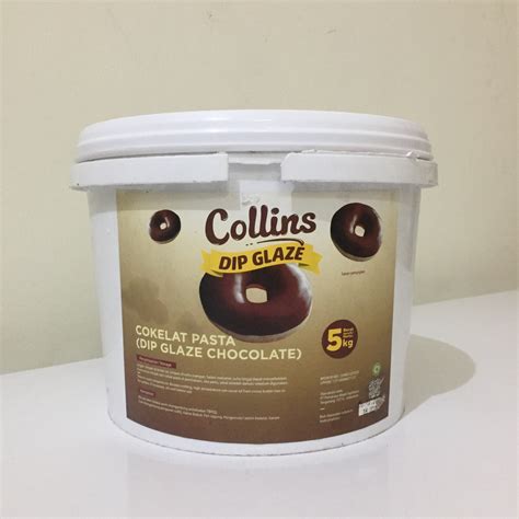 Jual COLLINS DIP GLAZE 250 GR TOPPING DONAT PISANG NUGGET CHOCOLATE