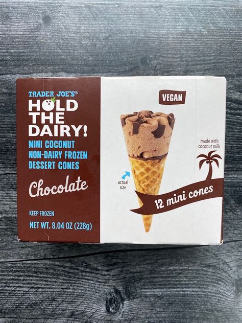 We Tried Trader Joe S Hold The Dairy Mini Cones Dailywaffle