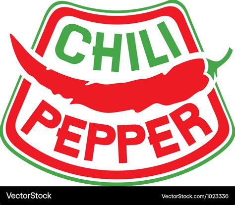 Chili Pepper Label Royalty Free Vector Image Vectorstock