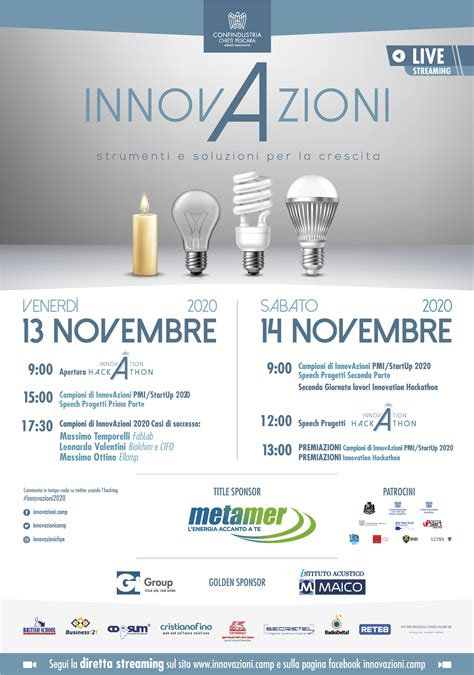 Campioni Di Innovazioni Domani E Sabato I 6 Premi In Streaming Rete8