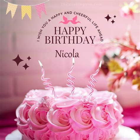 Hd Happy Birthday Nicola Cake Images And Shayari