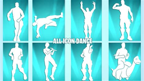 All Fortnite Icon Series Dances Emotes Chapter 3 Season 3 1 Season