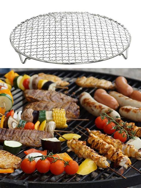 Barbecue Filet De Barbecue Rond T En Acier Inoxydable Grille Vapeur