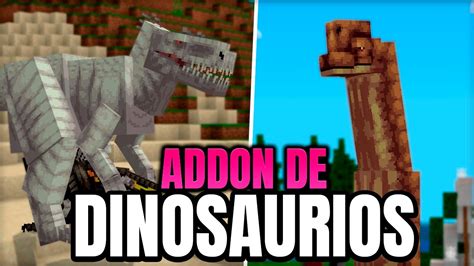 Descubre El Addon De Dinosaurios Para Minecraft Pe Y Explora La