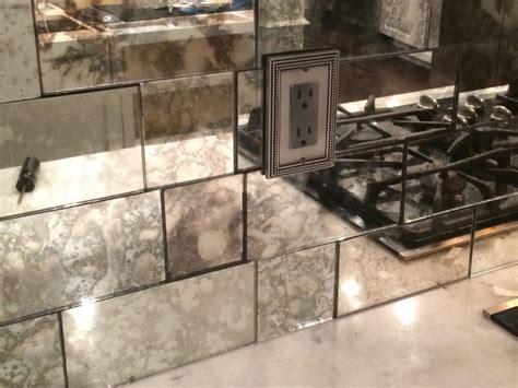 Antique Mirror Backsplash installed