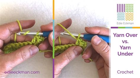 Yarn Over Vs Yarn Under For Right Handed Crocheters Youtube