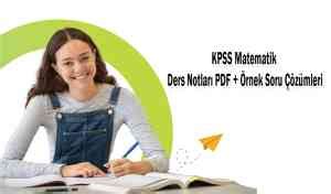 kpss matematik ders notları pdf Öğrenci Gündemi