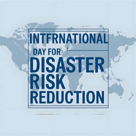 Vector International Day For Disaster Risk Reduction Premium Ai