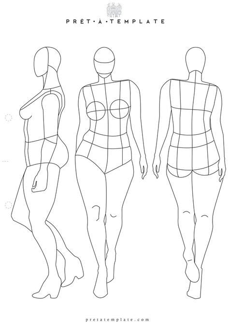 Plus Size Croquis By Dedredhed Croqui Template Plantilla Para Diseño De Moda Figurines De