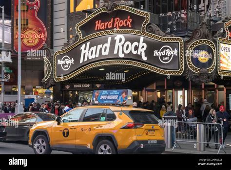 Hard Rock Cafe Facade, Times Square, NYC, USA Stock Photo - Alamy