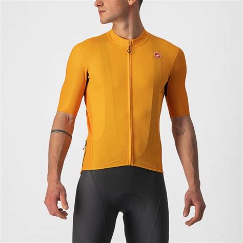 Castelli Endurance Elite Korte Mouw Fietsshirt Oranje Heren Kopen