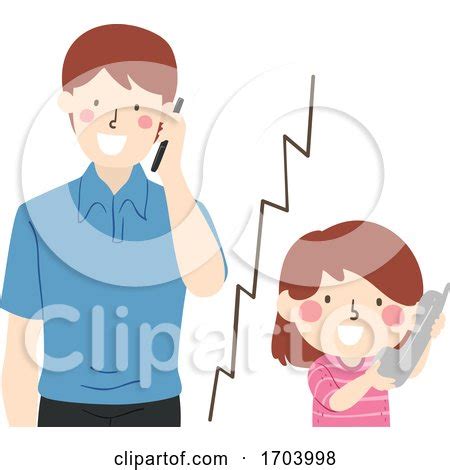 Kid Girl Call Dad Illustration by BNP Design Studio #1703998