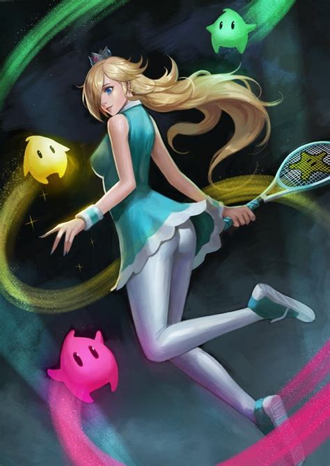 Rosalina Luma And Tennis Rosalina Mario And 3 More Drawn By Phamoz