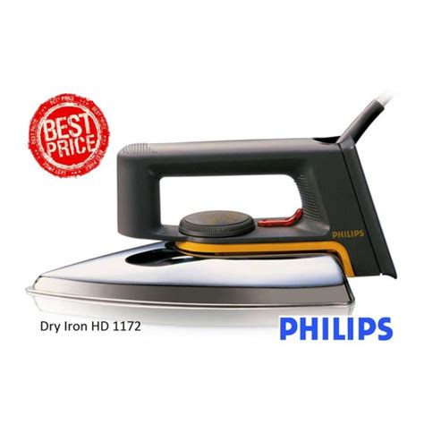 Jual PHILIPS SETRIKA DRY IRON CLASSIC BESI MODEL LAMA HD 1172 Kota