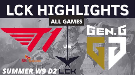 T1 Vs GEN All Games HIGHLIGHTS W9 D2 LCK Summer Split 2021 T1