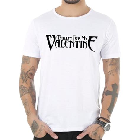 Camiseta Masculina Bullet For My Valentine 100 Algodão Mercado Livre