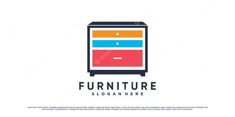 Premium Vector Colorful Furniture Logo Design Template For Business