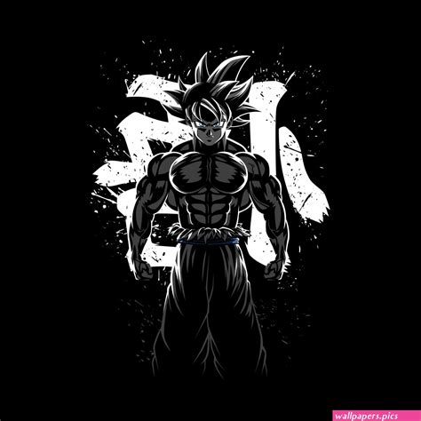 Goku Musculoso Wallpaper 4K Dragon Ball Z AMOLED Minimalist