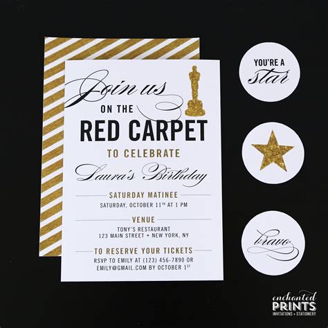 Red Carpet Invitations Templates Free – Letter Example Template