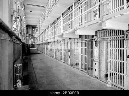 Alcatraz, Cell Block C and Cell Block B, 1986 Stock Photo - Alamy