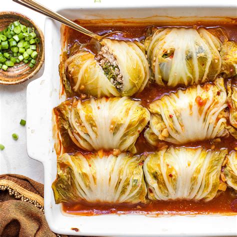 Egg Roll Inspired Cabbage Rolls Recipe Eatingwell