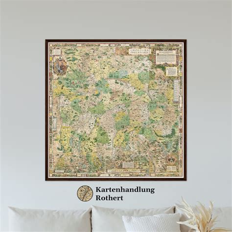 Historical Map of Bavaria Around 1568 - Etsy