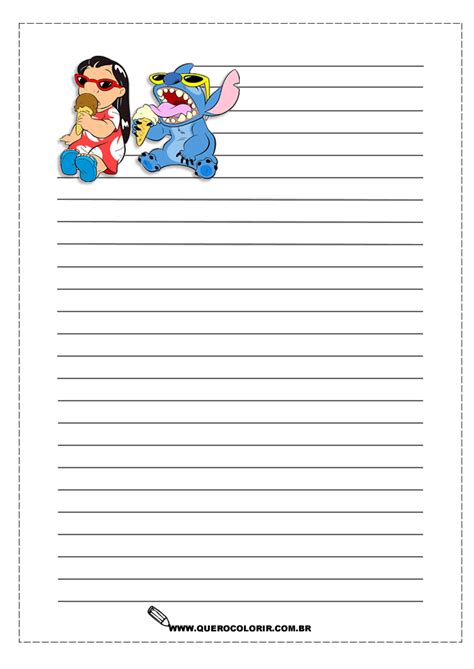 Disney Lined Paper Printable