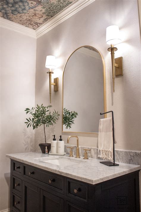 Transitional Powder Room Decor Taryn Whiteaker Designs