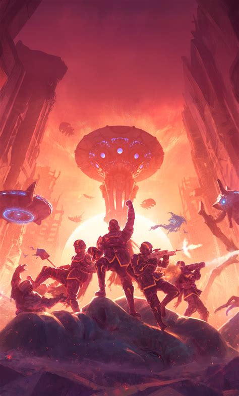 1280x2120 Helldivers 2 Heart Of Democracy Game iPhone 6+ ,HD 4k