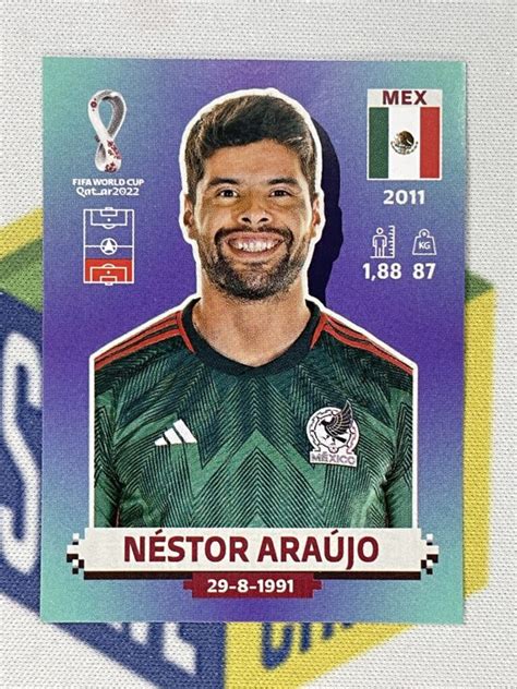 MEX5 Néstor Araújo Mexico Panini World Cup 2022 Sticker Solve