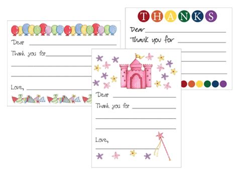 Free Printable Thank You Cards For Kids