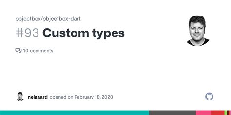 Custom Types Issue Objectbox Objectbox Dart Github