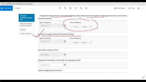 New Feature In Gst Portal For Adjournment Extension For Scn And