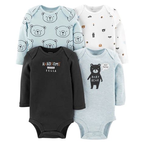 Kit Body Carter S Menino Manga Longa Baby Bear Carter S Roupinhas De