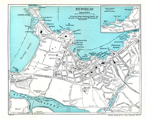 Map of Newquay, Cornwall