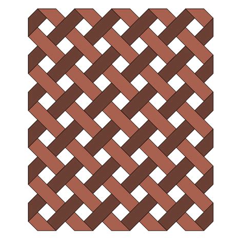 Repeating 2d Pattern With Interlacing Straps