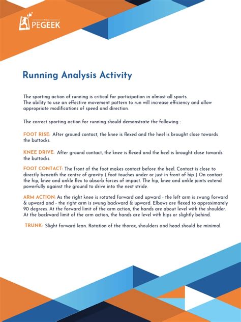 Running Analysis | PDF | Anatomical Terms Of Motion | Human Anatomy