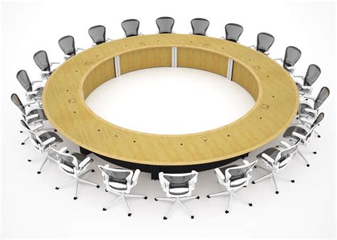 WECU Large Round Boardroom Conference Tables