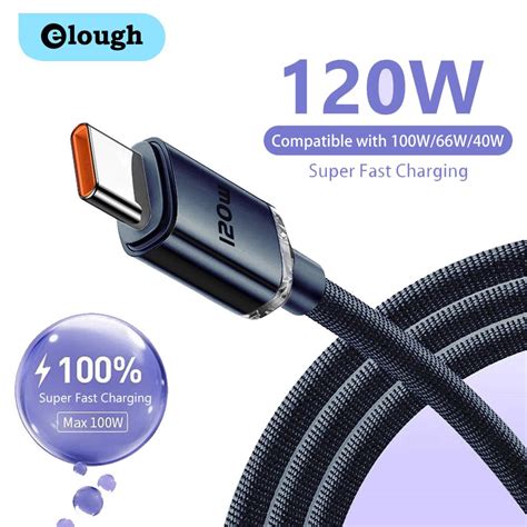 Elough W Usb Type C Cable Fast Charging Usb Cable Data Cord Shopee