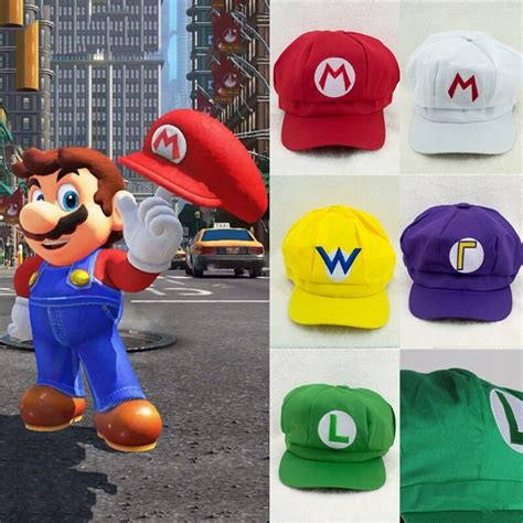 Anime Classic Game Super Mario Hats Cosplay Props Hats Dome Etsy