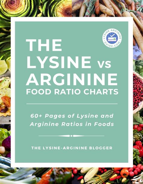 The Lysine Vs Arginine Food Ratio Charts 60 Pages Of Lysine And