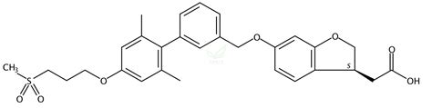 3s 6 26 二甲基 4 3甲磺酰基丙氧基 11 联苯 3 基 甲氧基 23 二氢 3 苯并呋喃乙酸 Tak875