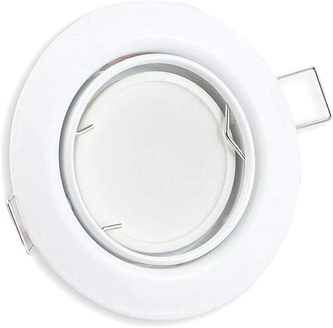 Spot Encastré à Led Rond Blanc Gu10 230v Plat 5 Watts Blanc Neutre