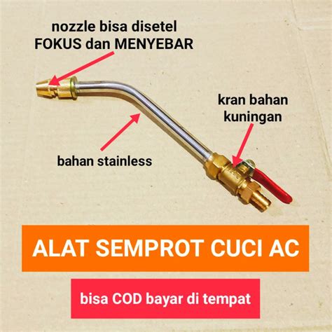 Jual Kran Nozel Cuci Steam Ac Jet Cleaner Semprot Air Lubang Keran