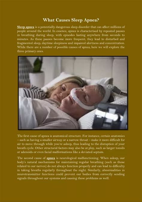 Ppt What Causes Sleep Apnea Powerpoint Presentation Free Download