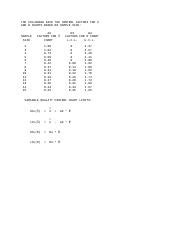 A2 D3 D4 Values For Control Charts A2 D3 D4 Value For Developing X